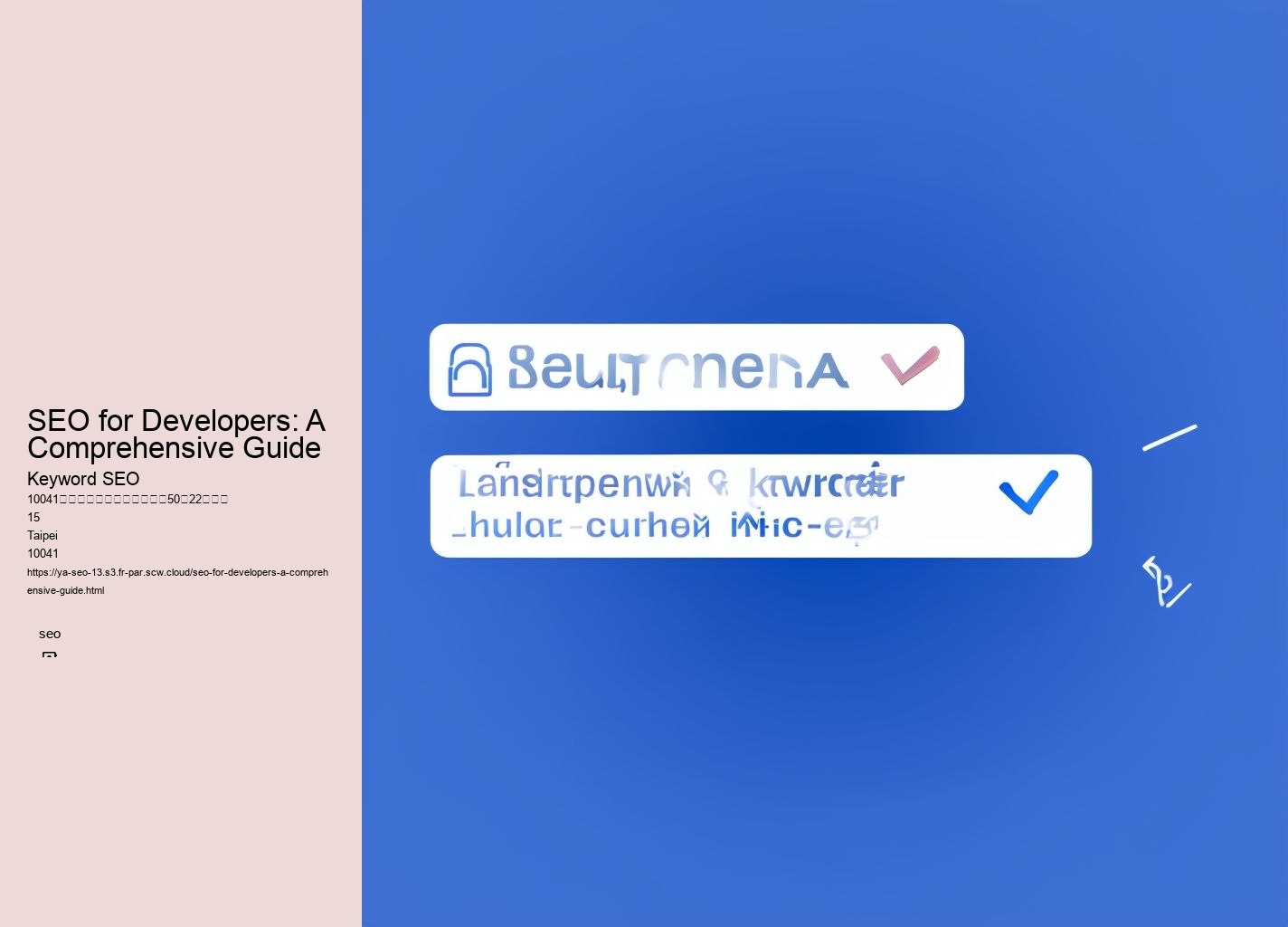 SEO for Developers: A Comprehensive Guide