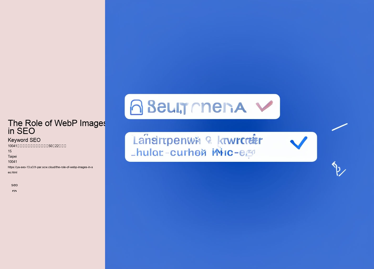 The Role of WebP Images in SEO